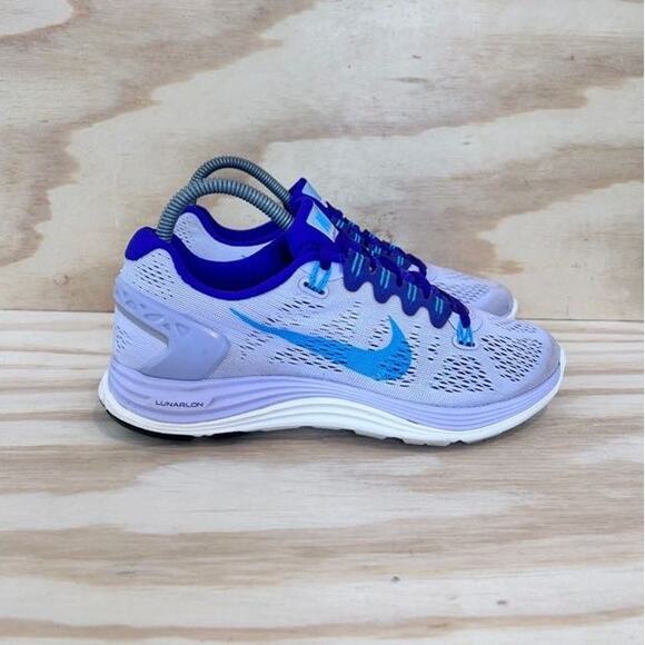 Nike - Lunar Glide 5 - Running Shoes - Blue/Purple - Women's - 7.5 - 599395-545 - Picture 1 of 9